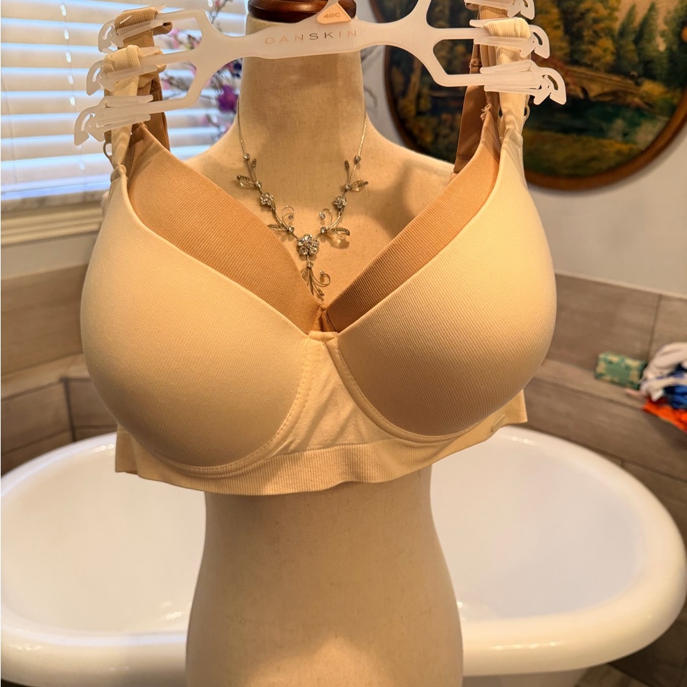 Brand new Danskin Women's Two Bras comfy & supportive for work outs/ running
